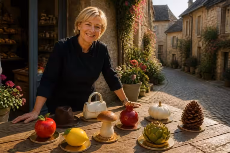 découvrez la pâtisserie illusionniste unique de catherine cavelan, une artiste passionnée, au cœur de son charmant village aveyronnais. un voyage gourmand où l'art et la pâtisserie se mêlent pour émerveiller vos sens.