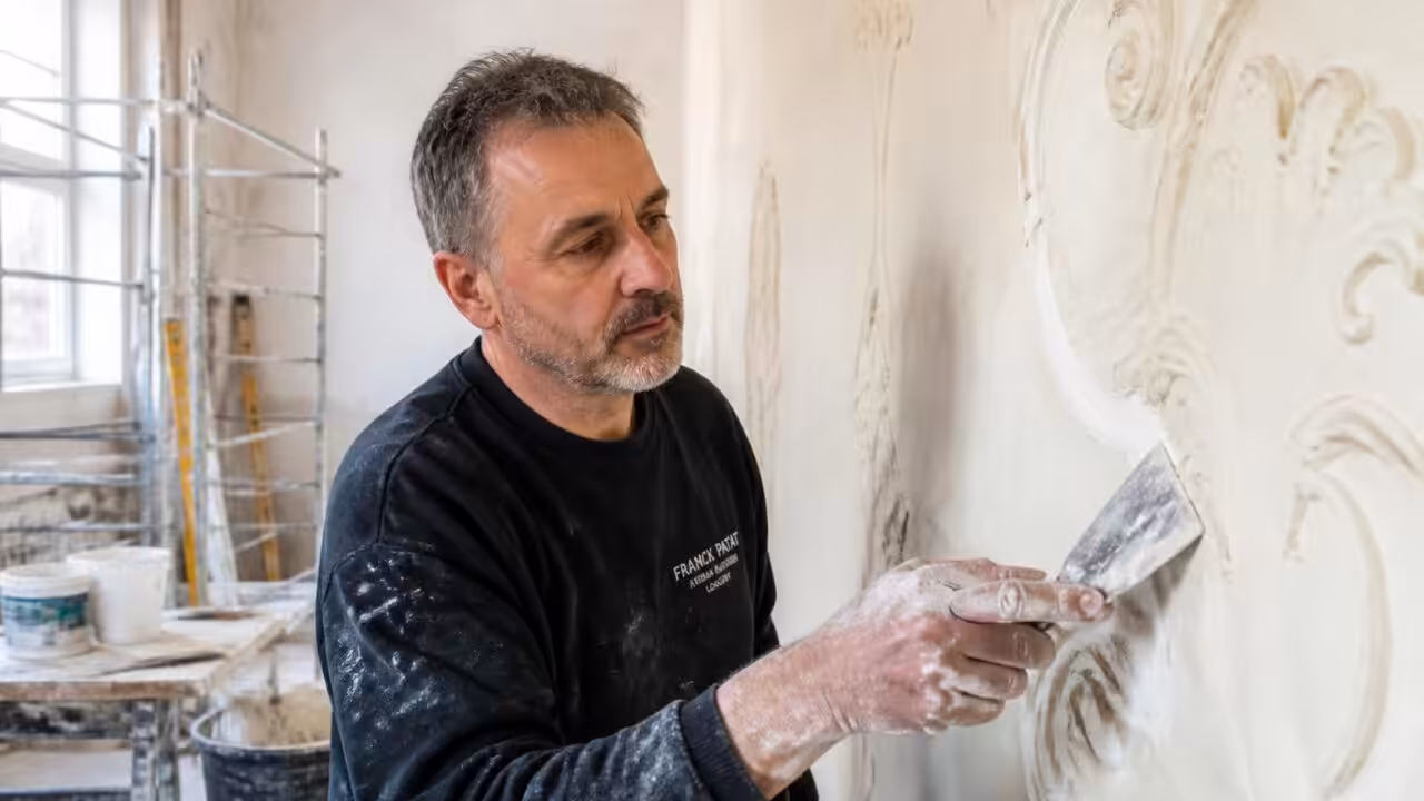 découvrez franck patat, artiste plâtrier passionné à longwy, qui sublime son métier avec engagement et créativité, alliant tradition et art contemporain.