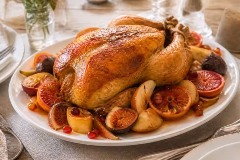 découvrez notre recette de poularde rôtie aux fruits d'hiver, un plat savoureux et réconfortant parfait pour les repas de saison.
