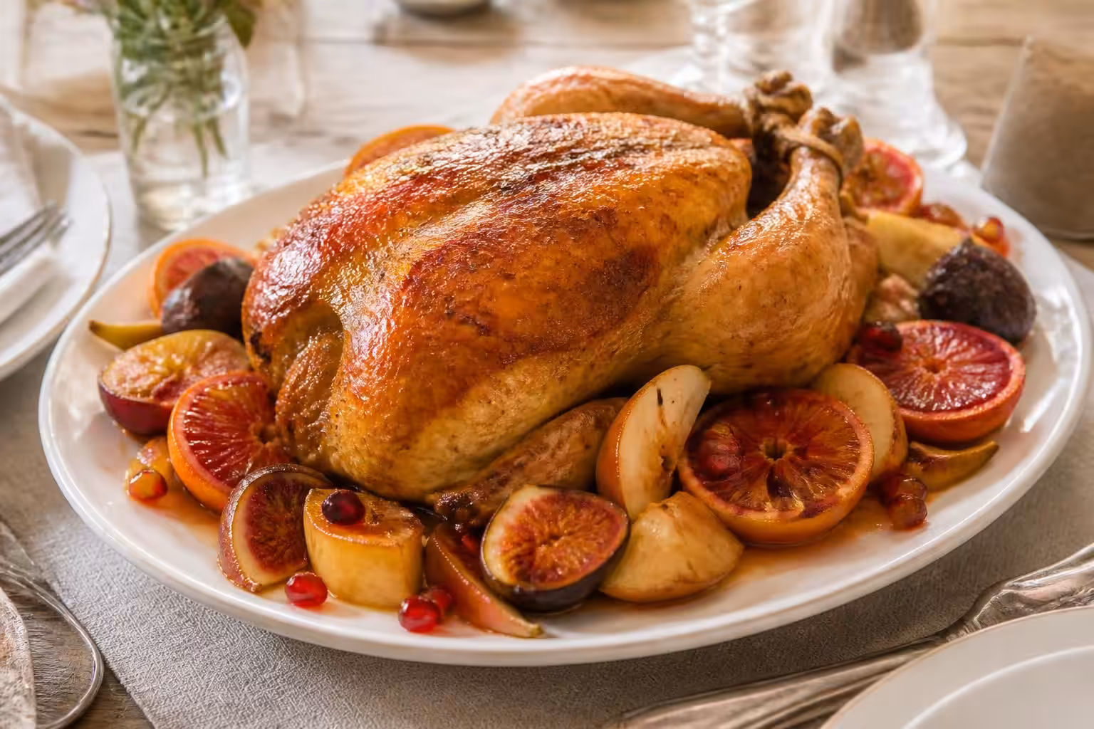 découvrez notre recette de poularde rôtie aux fruits d'hiver, un plat savoureux et réconfortant parfait pour les repas de saison.