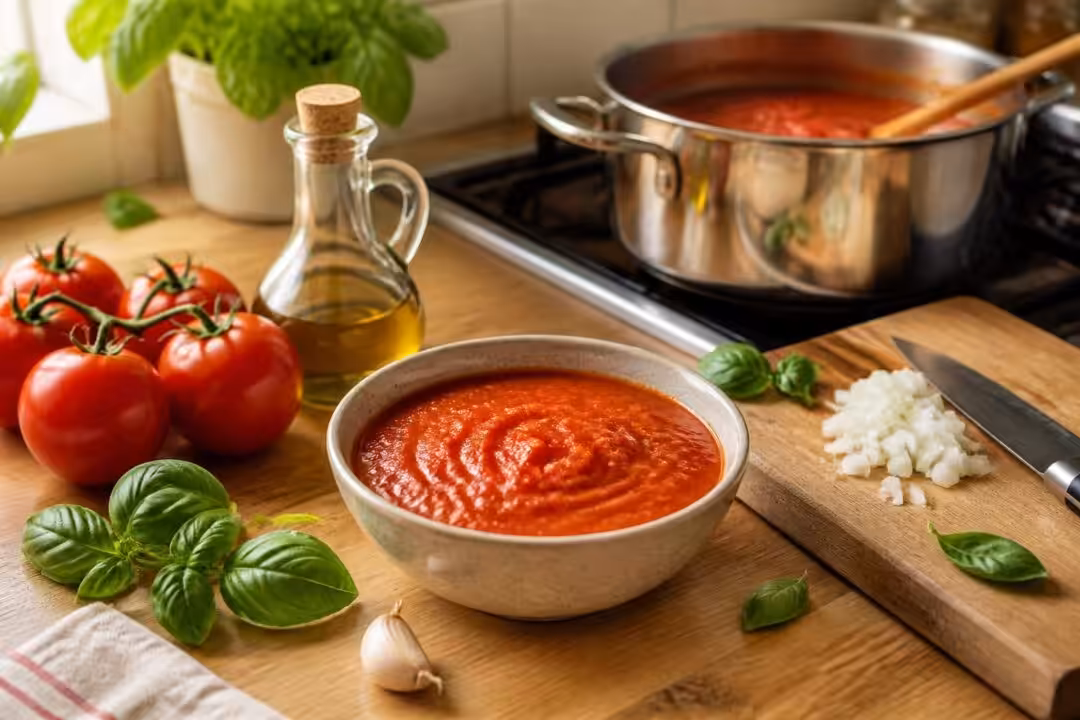 découvrez notre recette simple pour préparer une sauce tomate fraîche maison, savoureuse et facile à réaliser avec des ingrédients naturels.