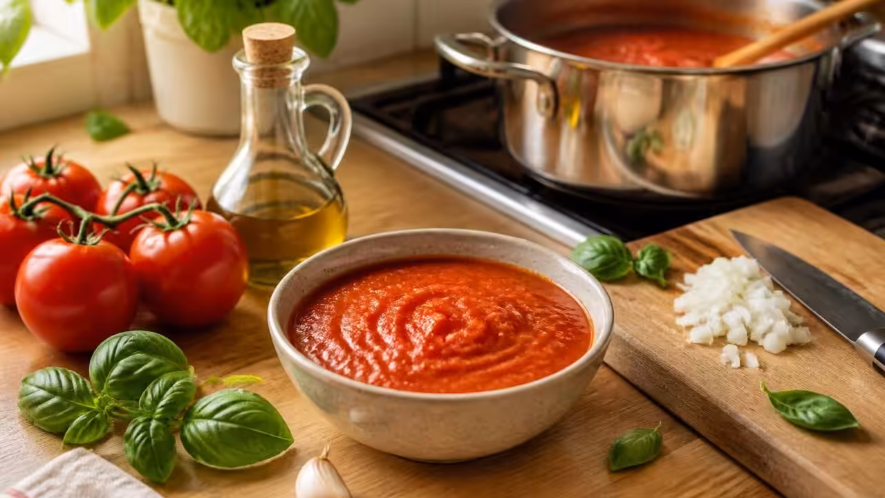 découvrez notre recette simple pour préparer une sauce tomate fraîche maison, savoureuse et facile à réaliser avec des ingrédients naturels.